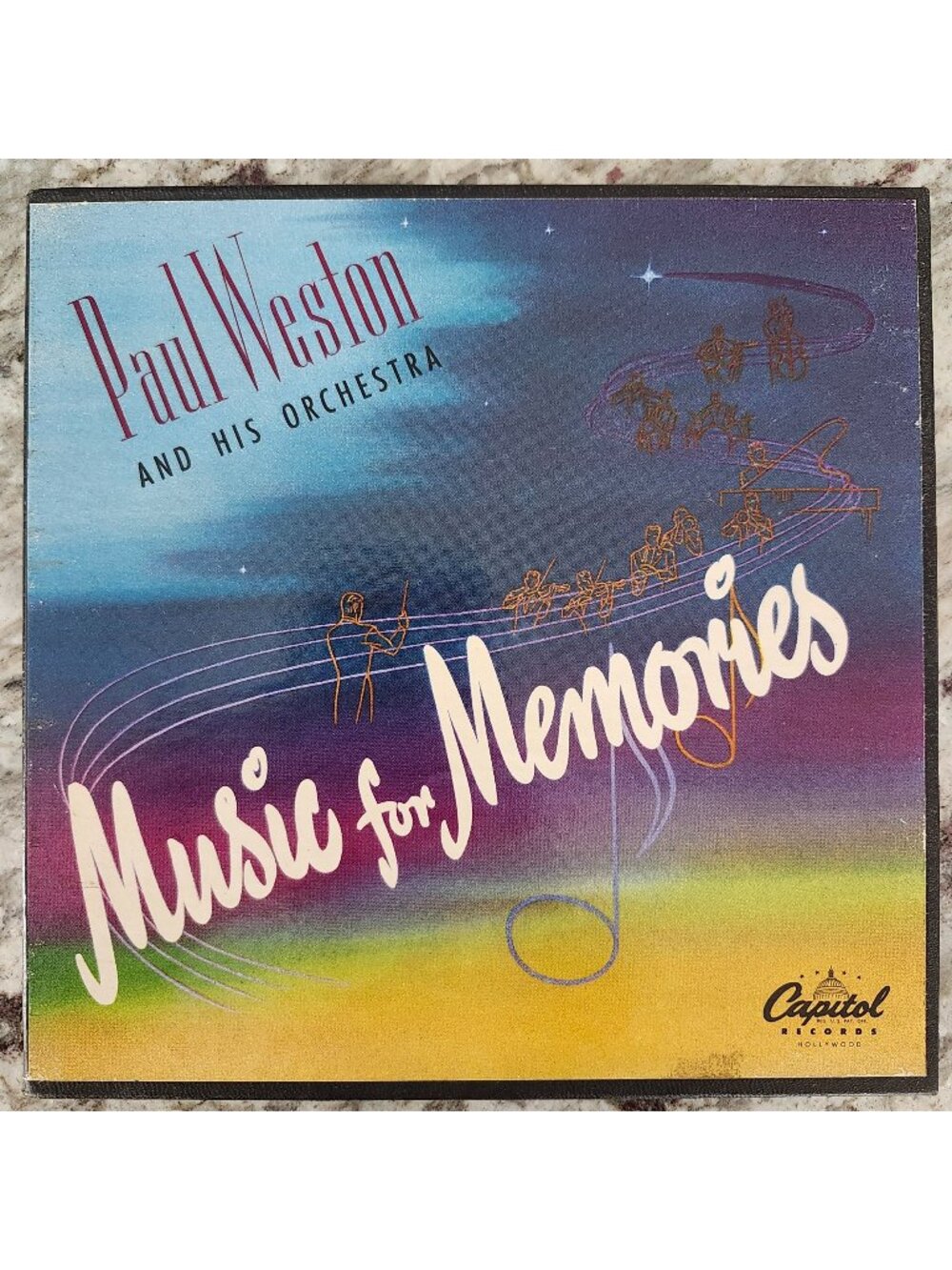 Paul Weston His Orchestra Music For Memories 3X 45 Box Set 1950 CCF-225 Capitol